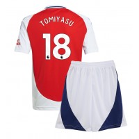 Arsenal Takehiro Tomiyasu #18 Hemmadräkt Barn 2024-25 Kortärmad (+ Korta byxor)